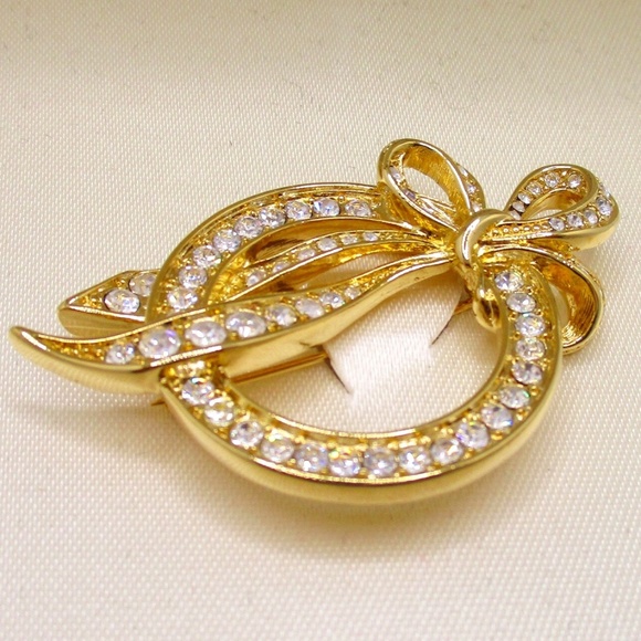 NIB Nolan Miller Crystal Heirloom Brooch Pin - Picture 2 of 7